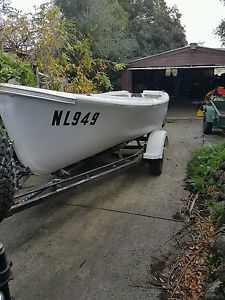 16ft savage fibreglass boat with trailer both registered
