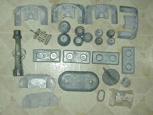Lot aluminum anode Sea shield boat part trim tap bonding plate prop nut