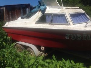 Boat and engine and trailer