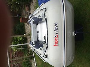 Honwave T35-AE2 Aluminium deck inflatable rib boat - excellent condition
