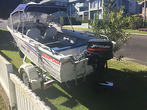4.2M Bermuda tinny, Trailer, 30HP Mercury ALL REGO LIKE NEW AND READY FOR USE.