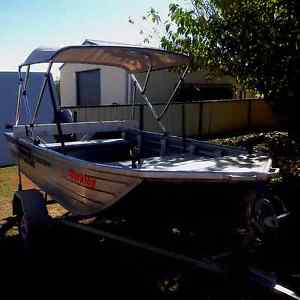 3.5m Ally Craft Tinny Boat 15HP Mercury Outboard Trailer Inc Excellent Condition