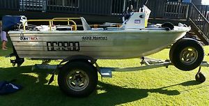 2003 Quintrex 400 Hornet Widebody + 4x4WD Trailer