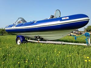 Avon Adventurer SR 4.7 RIB Mariner 60hp Outboard and Indespension Roller Trailer