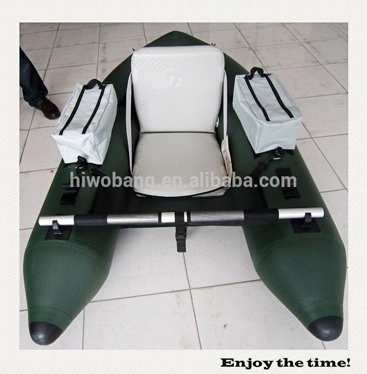 Cheap green belly boat inflatable fishing boat small fishing boat