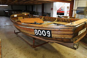 Traditional Clinker-Built Motor Boat