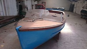 Traditional Clinker-Built Motor Boat