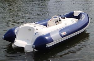 Avon Jet Rib S320 DL (Deluxe) in Blue with Steering Wheel