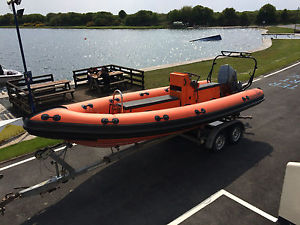 FLATACRAFT 6M RIGID INFLATABLE BOAT RIB DIVE FISHING SUZUKI 140