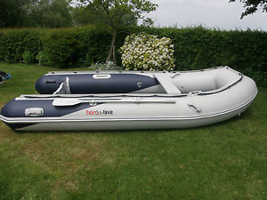 honwave inflatable T40 with Mariner 15HP outboard and launching trolley