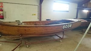 Traditional Clinker-Built Motor Boat