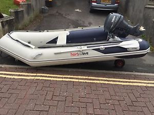 Honwave t32 3.2m rib sib boat with Yamaha 8hp outboard and accessories