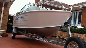 **Brand New Boat on Trailer* with Yamaha F70 4 Stroke on the back - 5.1M x 1.97W