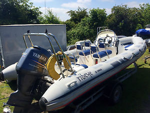 Ribeye 650 with Yamaha 150 4-stroke & Bramber trailer (2004)