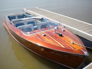1957 Greavette Utility Deluxe 20ft wood boat
