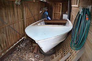 Half finished 14' 6" motor boat with plans