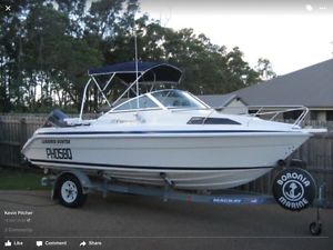 Haines Hunter Half Cabin with 150 Ocean Pro Johnson