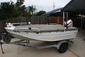 Stessl Edge Tracker Tinny 30 Hp Evinrude Etec Minn Kota Riptide