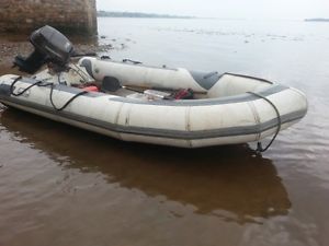 Rib inflatable with 18hp tohatsu and trailer