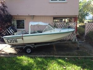 Boat Caribbean Wildcat Fibreglass with 14ft Mercury 65HP Outboard