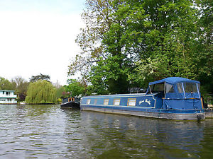 Wide Beam Cruiser Boat Blue 60ft 2005 Mooring near by Hampton Court