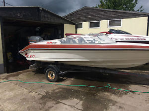 Picton Sunsport speed ski boat with 90hp Mariner outboard engine
