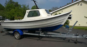 Orkney Strikeliner 16+ fishing with 30 hp outboard motor and trailer
