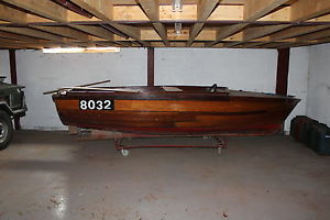 Traditional Clinker-Built Motor Boat