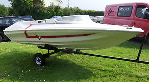 13ft Fiesta Speed Boat Power Boat and Trailer For Fishing/ Watersports