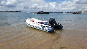 honwave 3.5AE inflatable boat Tohatsu 15hp extreme boat trailer
