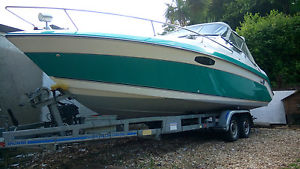 Speedboat cuddy cruiser Wellcraft Eclipse 233 24' 5.7l V8 1991 boat with toilet