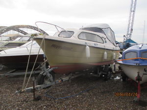 SHETLAND SPEEDWELL MOTOR CRUISER + YAMAHA 20HP 4 STROKE OUTBOARD POWER TRIM TILT