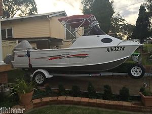 Brooker 2013 535 Cabin Aluminium boat, 2015 100hp Yamaha 4 Stroke with 6 hours