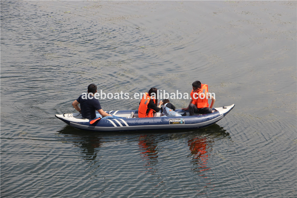 PVC Hull Material 3 person inflatable kayak! image 1