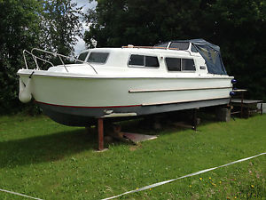 "SOLD" norman 23 canal cruiser perkins diesel unfinished project mini liveaboard