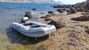Quicksilver GA340 Inflatible "Zodiac" 3.4m Boat,  Mariner 6hp 4 stroke Engine