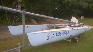16 Ft Cobra Catamaran, Fibreglass hulls. Located Mackay Queensland