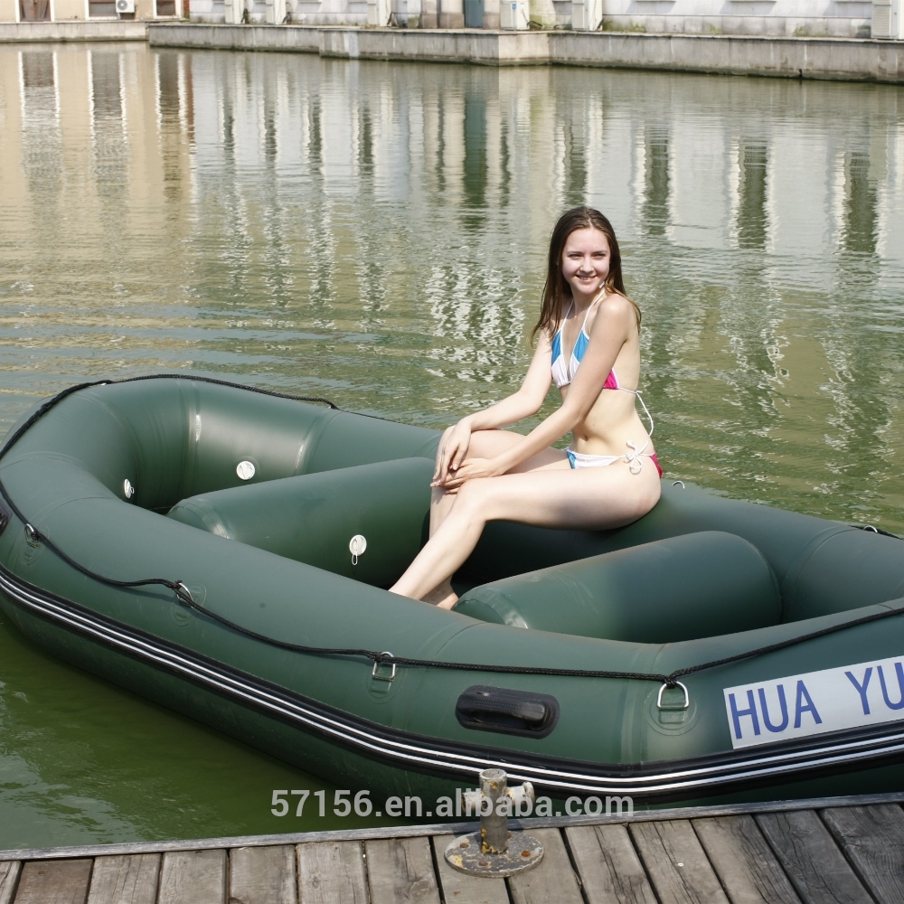well-drained inflatable drifting boat
