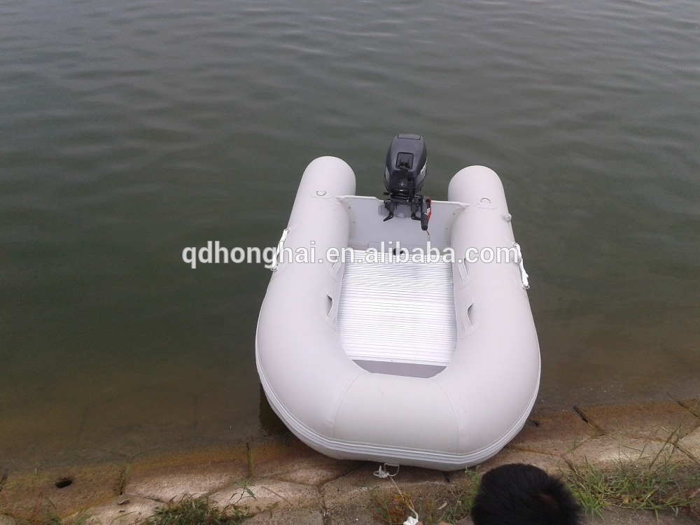 3.3m pvc inflatable boat with outboard boat rowing inflatable boat