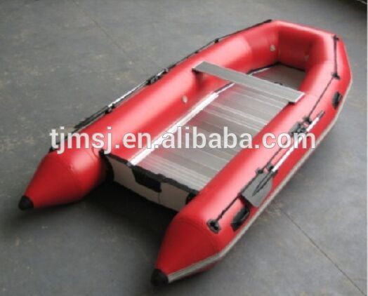 2015 Factory Directly Aluminum Floor Inflatable Rubber Raft Boat