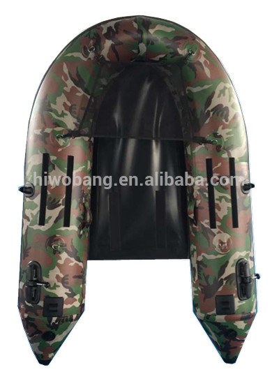 military quality small fishing boat belly boat for fishing
