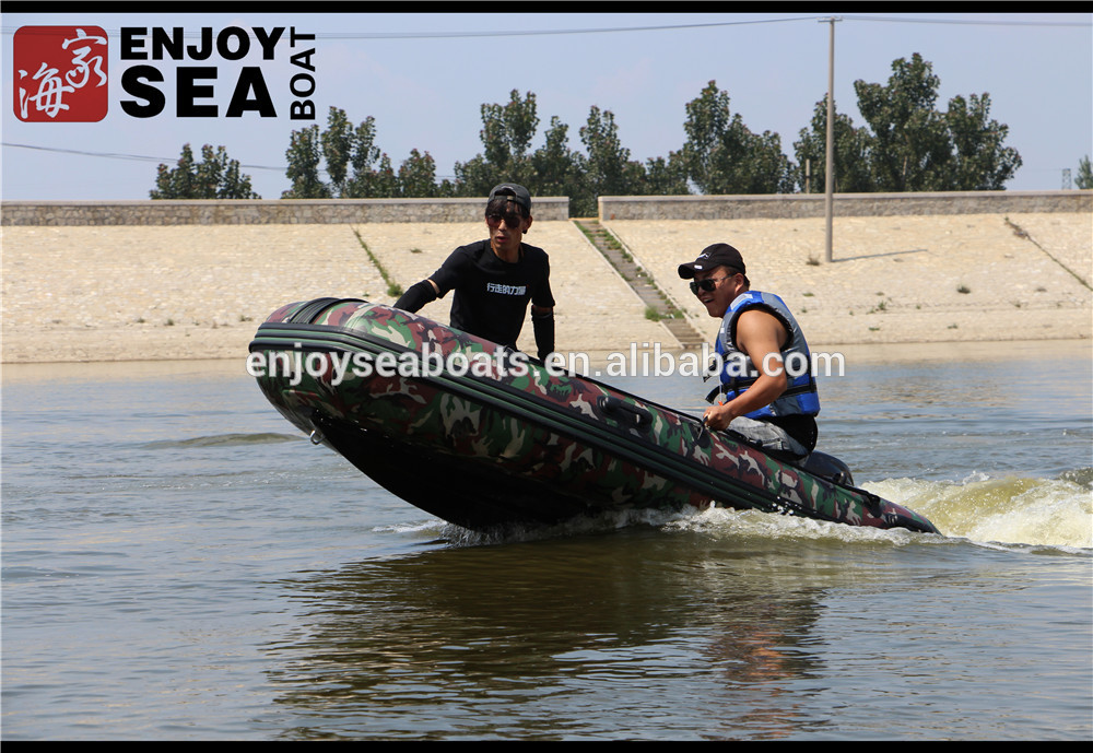 17feet 2-8 people CE approved RIB-520 camo fiberglass military patrol boats PVC or hypalon pontoon for sale!!!