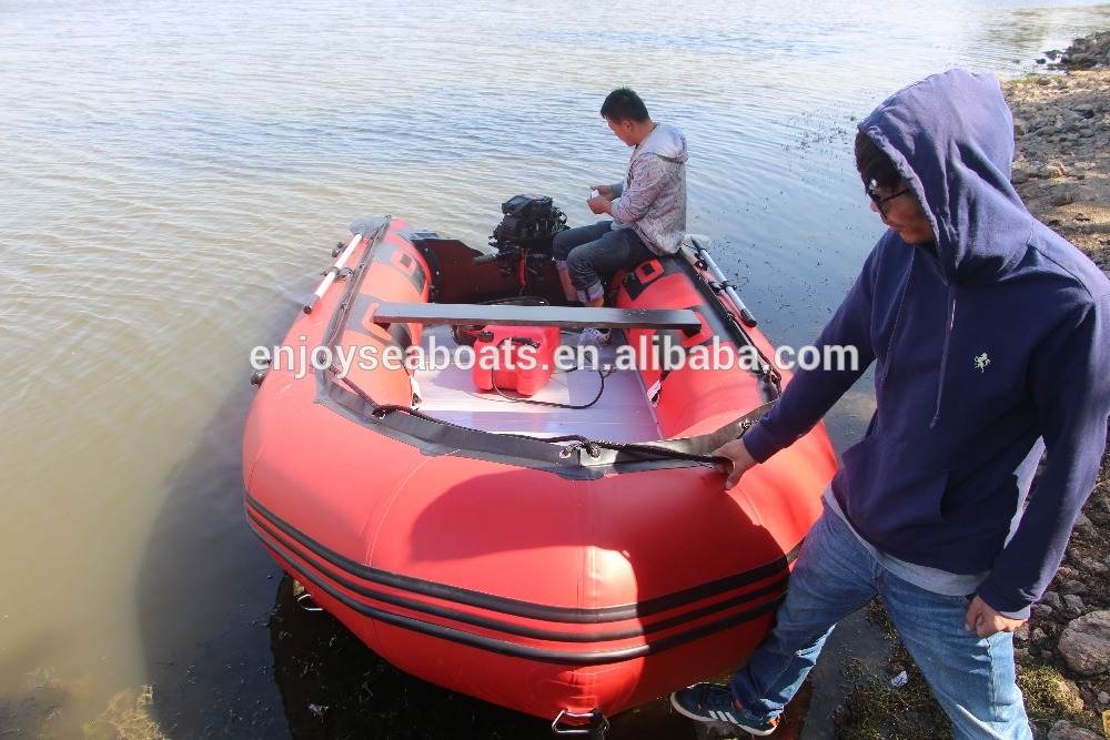 2-7 persons OEM wholesale 4.4m Fancy jiahai Inflatable fishing boat with CE certificate ASA-440 PVC or hypalon for sale!