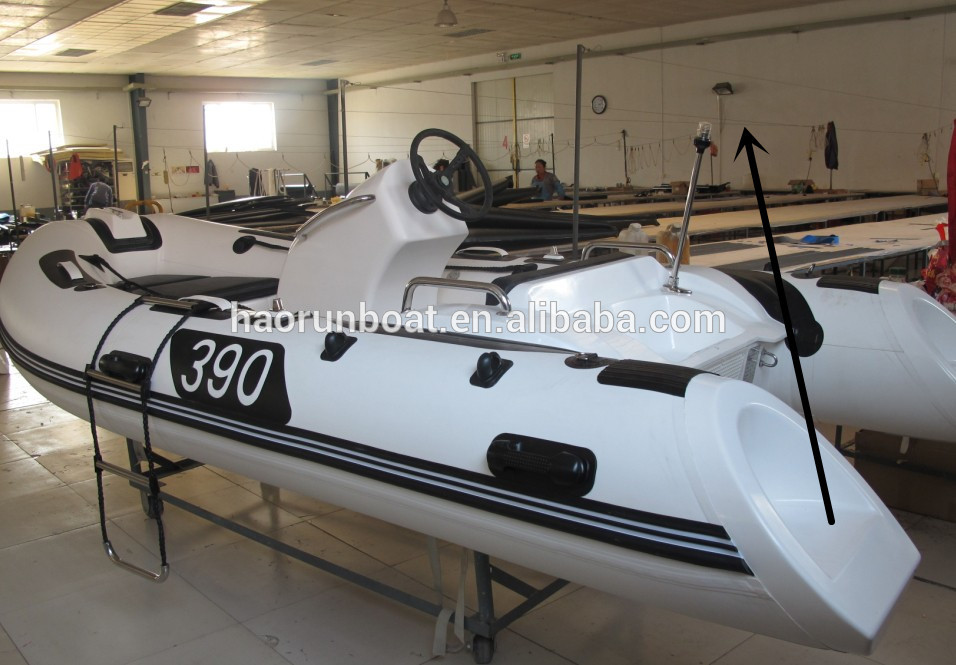 CE fiberglass rib dighy bot RIB390 C Boat