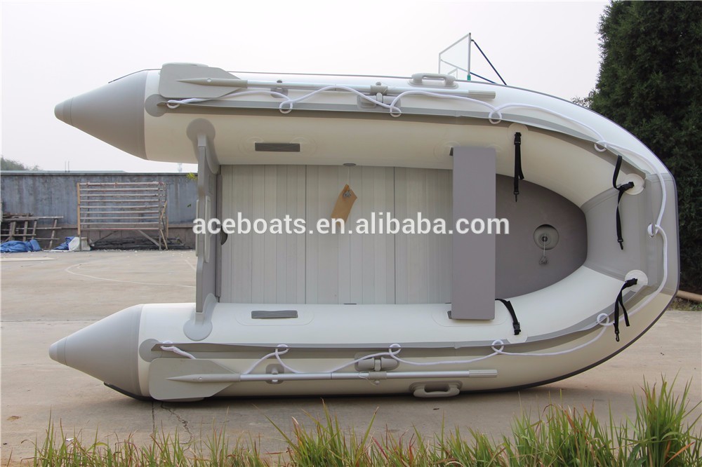Inflatable 2 person rigid inflatable boats with Aluminum Floor!