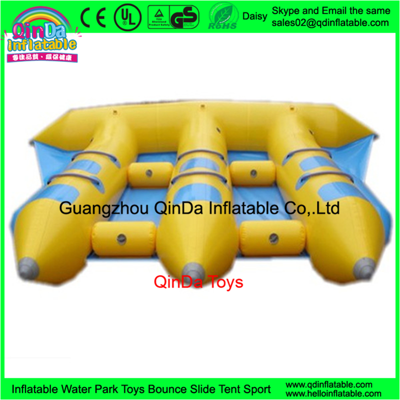 Inflatable Flying Fish Boat For Water Sports Pontoon Fly Fishing Boat