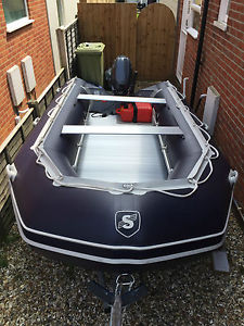 2016 4.3m EXCEL VANGUARD INFLATABLE BOAT + 2016 YAMAHA 15HP OUTBOARD