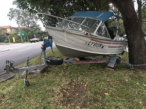 Tinny 12ft with Mercury 40HP outboad