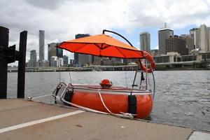BBQ Boat in Donut shape for 7 people Aqua donut