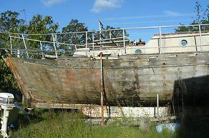 SAILBOAT TEAK SCHOONER 40 FT 2 INCH THICK OLD WORLD TEAK